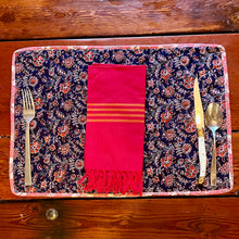 Load image into Gallery viewer, Block Printed Quilted Placemat