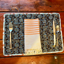 Load image into Gallery viewer, Block Printed Quilted Placemat