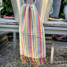 Load image into Gallery viewer, Colorful Pink Striped Tea Towel