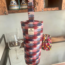 Load image into Gallery viewer, Wine Tote in Traditional Dhaka