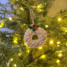 Load image into Gallery viewer, Felted Wool Wreath Ornament