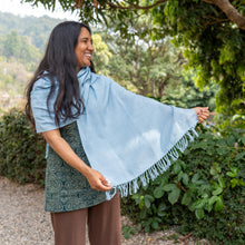 Load image into Gallery viewer, Soft and Breezy Shawl (or runner) in Bold Pastels