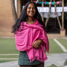 Load image into Gallery viewer, Soft and Breezy Shawl (or runner) in Bold Pastels