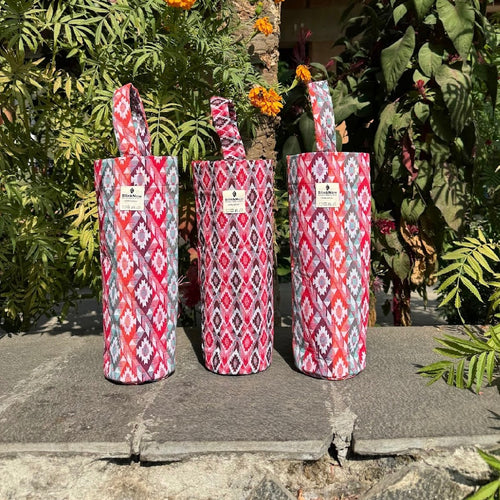 Wine Tote in Traditional Dhaka