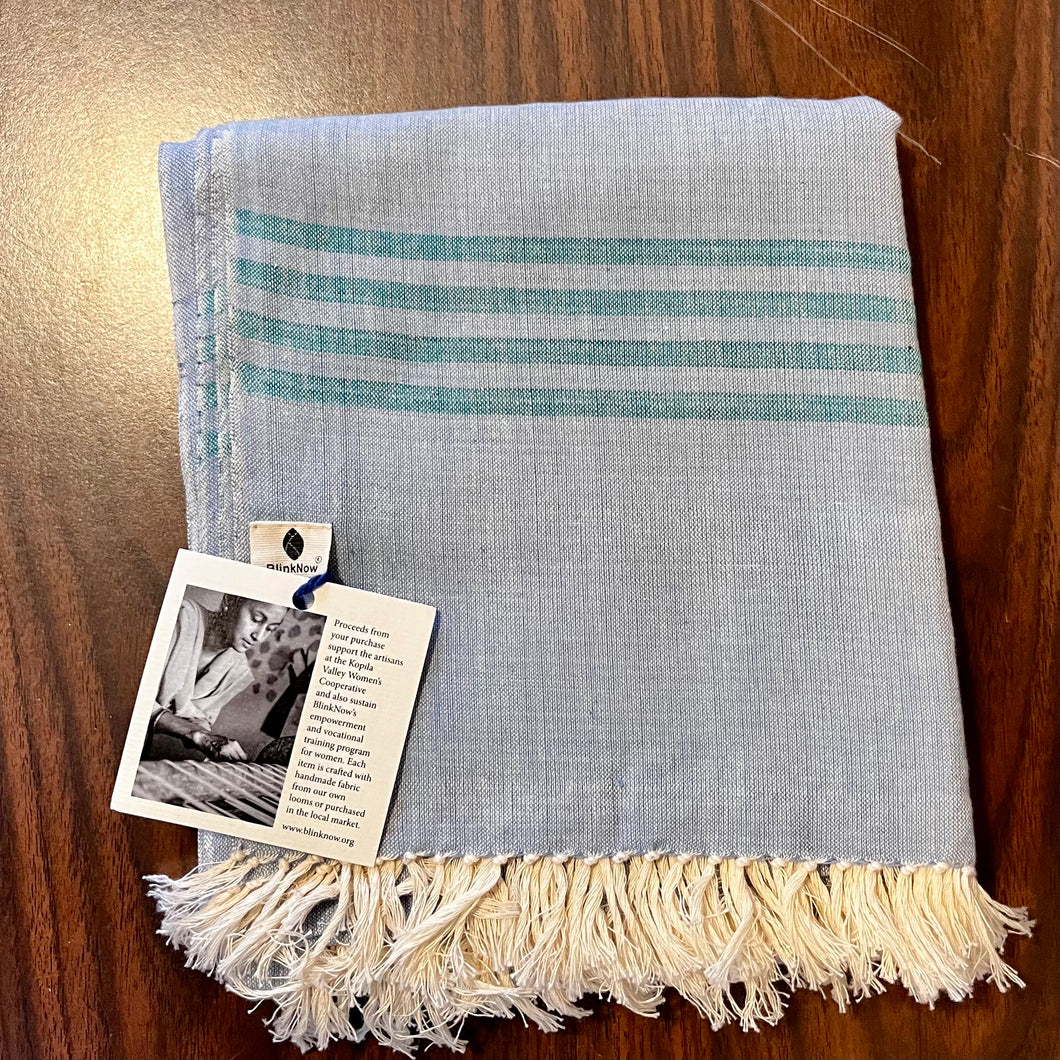 Pastel End Stripe Shawl