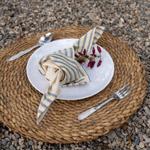 Load image into Gallery viewer, Ivory Demin Striped Napkin