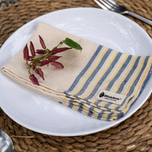 Load image into Gallery viewer, Ivory Demin Striped Napkin