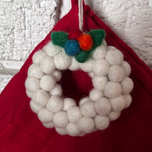 Load image into Gallery viewer, Felted Wool Wreath Ornament