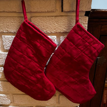 Load image into Gallery viewer, Quilted Christmas Stocking