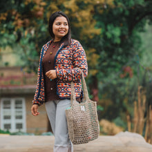 Load image into Gallery viewer, Himalayan Nettle Woven Tote Bag