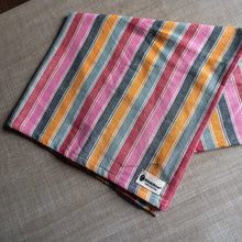 Load image into Gallery viewer, Colorful Pink Striped Tea Towel