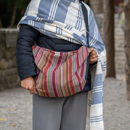 Striped Satchel