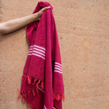 Load image into Gallery viewer, Cotton Pomegranate Shawl
