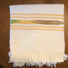 Load image into Gallery viewer, Pure Sunshine Cotton Shawl with Dhaka Design