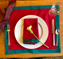 Load image into Gallery viewer, Holiday placemat (or napkin)