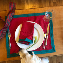 Load image into Gallery viewer, Holiday placemat (or napkin)